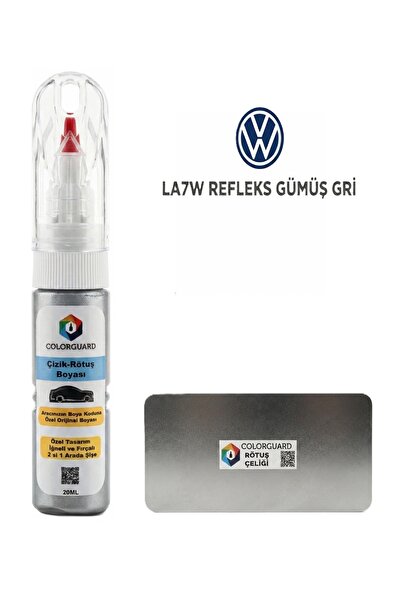 COLORGUARD VW Seat Skoda LA7W Refleks Gümüş Gri 2si1 İğneli Fırçalı Rötuş Boy...