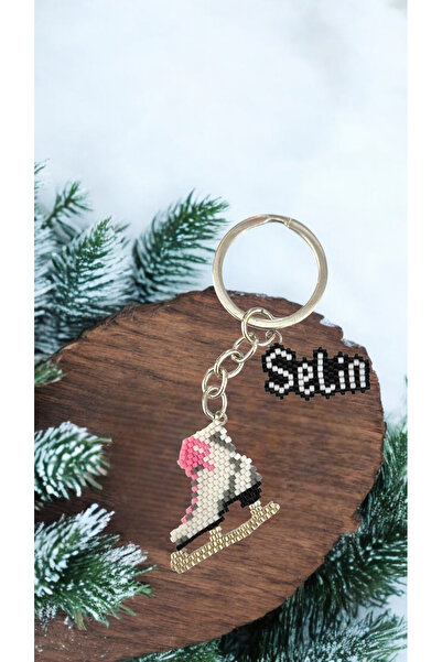 SEARD Miyuki Boncuk El Yapımı Buz Pateni ve İsim Anahtarlık/Çanta Süsü Kişiye...