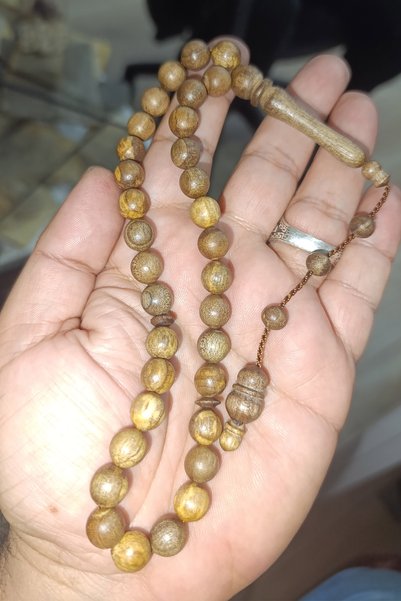 TAŞÇIZADE Walnut Wood 10 mm Wooden Prayer Beads