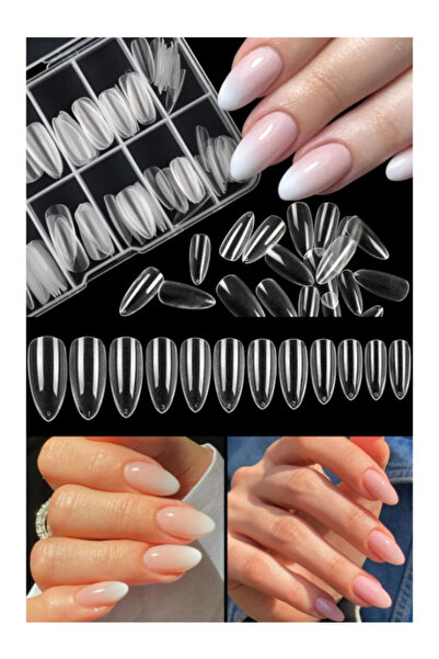 SheMask Takma Tırnak Şeffaf Tips Nail Art Akrilik Tırnak Uygulama Protez Mani...