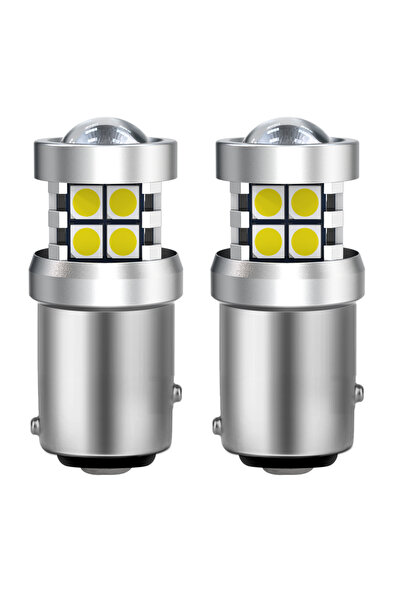 Choice15 white light BAY15D XSTORM 2PCS BA15S P21W LED Projector Lens Lights ...