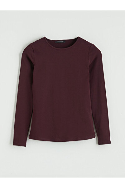 LC Waikiki NOUL SEZON DE LA GÜLİS GİYİM: Tricou Plum Bisi guler rotund