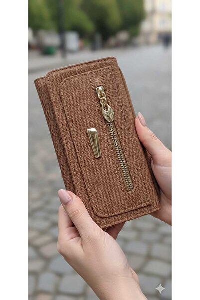 içten Women's Lacost Fabric Waterproof Oversized Wallet