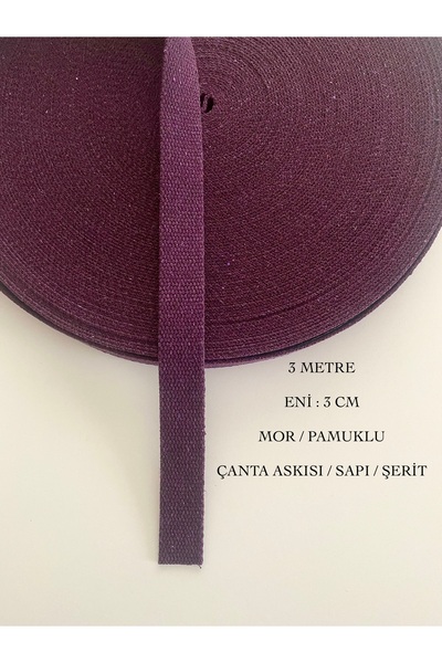 seyranat 3 metra širine, 3 cm ljubičaste boje, Pamuk komada, Torba ručka, veš...