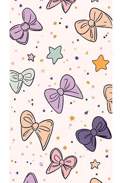 Rana İkra Art Colorful Bow Themed Gift Wrapping Paper (10 Pieces) (32.9×50 cm)