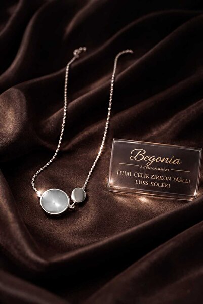 Öte Beri مجموعة سلاسل قلادة فولاذية مستوردة مرصعة بحجر الزركون، مقاومة للصدأ،...