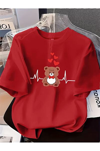 oneagılyazı Γυναικείο μπλουζάκι με γραφικό σχέδιο για την Ημέρα του Αγίου Βαλ...