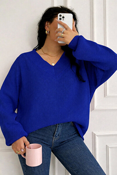MARLİNG Plus Size Knitwear Sweater