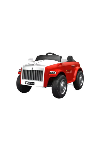 Leno سيارة رولز رويس كهربائية للأطفال 12 فولت، لون أحمر - KBX-619
