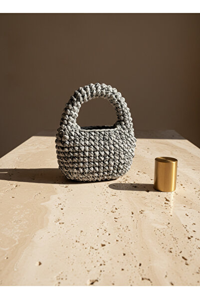 Handmade Mini Kadın El Çantası | El Yapımı Günlük Şık Çanta (STONE)