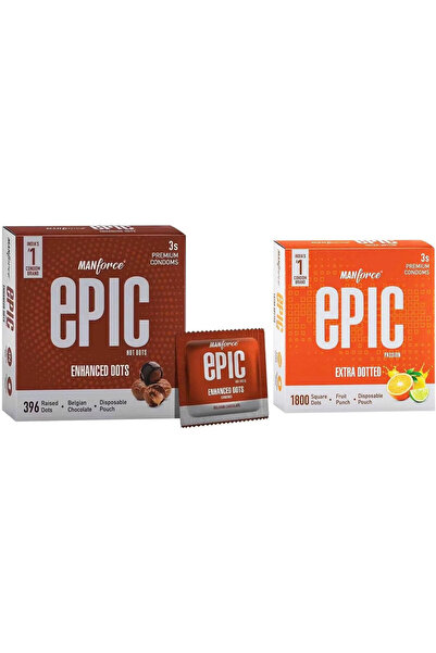 Manforce Condoms Discovery Pack – Passion Fruit & Belgian Chocolate, Dotted –...