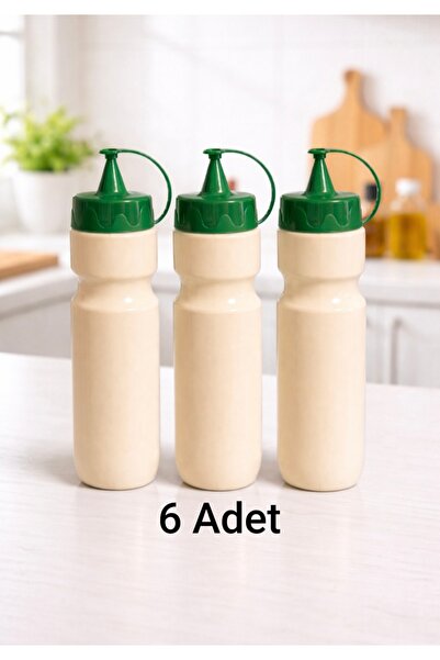 ValoriaHome 6’lı 660 ml Sıkılabilir Sosluk Şişe – Kapaklı Ketçap Mayonez Hard...