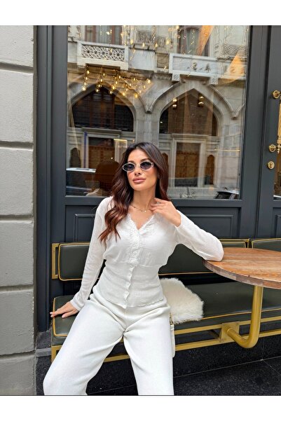 Abalı Yeni sezon Kadın hırka hamwe Nevin model