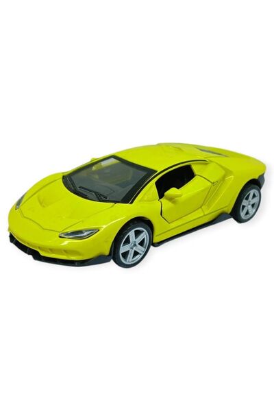 BUDİ HOME سيارات معدنية تشييك بيراك 12 سم - 6632-40S - أصفر