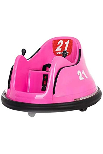 Leno سيارة كهربائية للأطفال بزاوية 360 درجة مع موسيقى لمزيد من المرح، لون ورد...