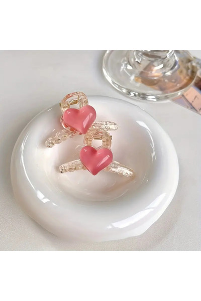 Accessories Hei Pink Heart Cute Daily Use 2-Piece Women's Buckle