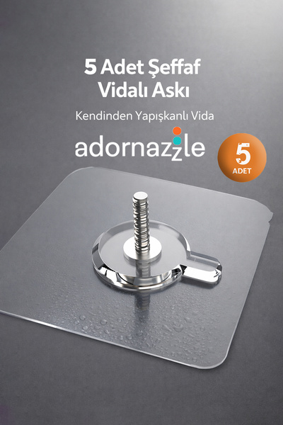 adornazzle 5 komada providnog nosača za viseće šrafove, samolepljivi šraf, no...