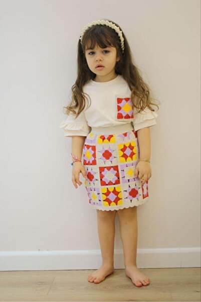 Asortik Kids Комплект с пачуърк пола за момичета - J395-JLB-044