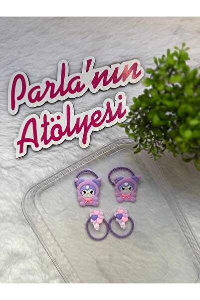 SOFT Набір з 4-х хромованих резинок для волосся для дівчаток і немовлят