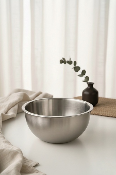 Emal Home 18 cm Stainless Steel Mixing and Kneading Bowl - Deep Prep Bowl Kit...