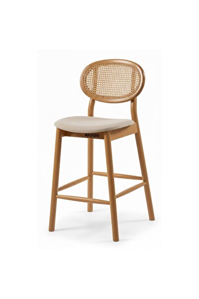 Masifart Damina Hasırlı Miami Bar Sandalyesi