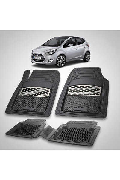 TEAMCAR Covorașe auto Hyundai ix20 2010-2015, tavă din cauciuc - Argintiu