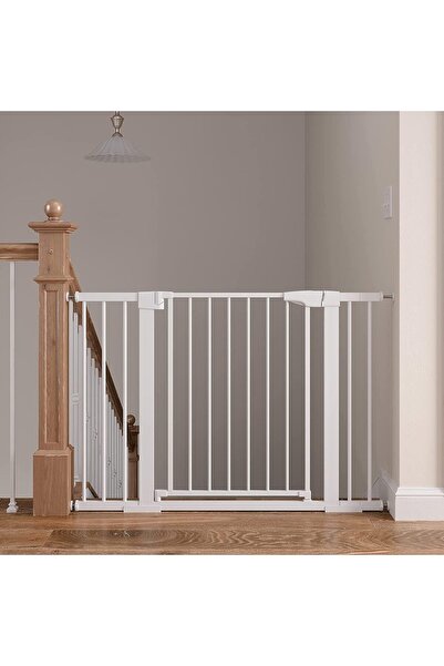 Maanys Extra Wide Baby Safety Gate 75-84cm + 10/20/30cm Extension Kit