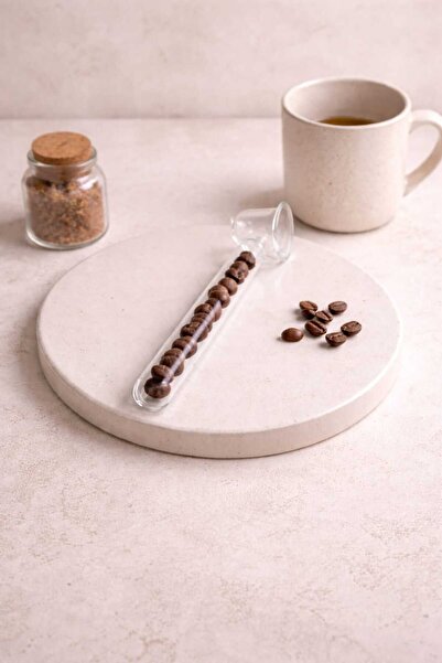 Aydin CAM KAHVE ÖLÇÜ KAŞIĞI KAHVE ÇEKİRDEKLERİNİN ŞIK TASARIMIYLA