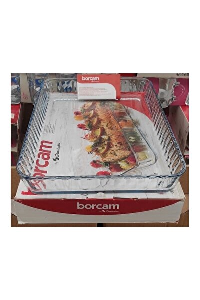 ozbience Dikdörtgen Borcam Tepsi 27x40, dayanıklı ve şık mutfak gereci