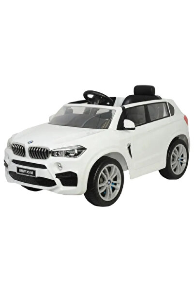 Leno سيارة ركوب كهربائية للأطفال بجهد 12 فولت، طراز BMW X5 - لون أبيض