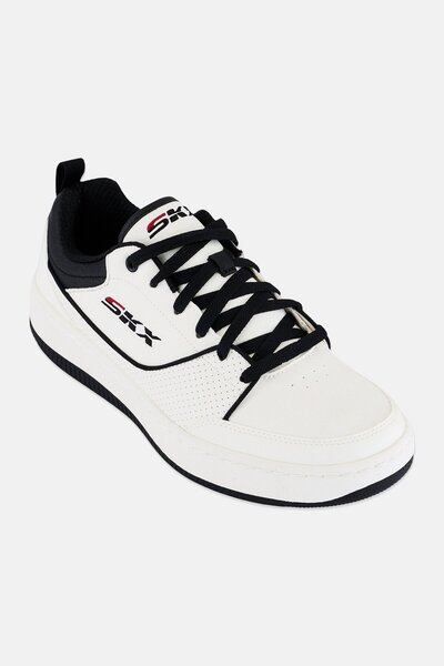 SKECHERS Men Sport Court 92 Ottoman Lace Up Outdoor Sneakers, White