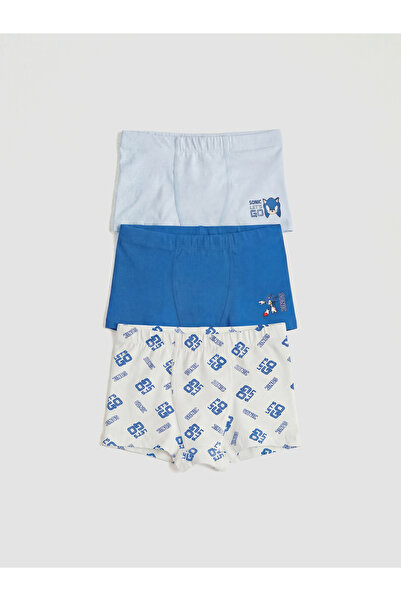 LC Waikiki بيك نيو سيزون سونيك مطبوع بوكسر للأولاد مكون من 3 قطع