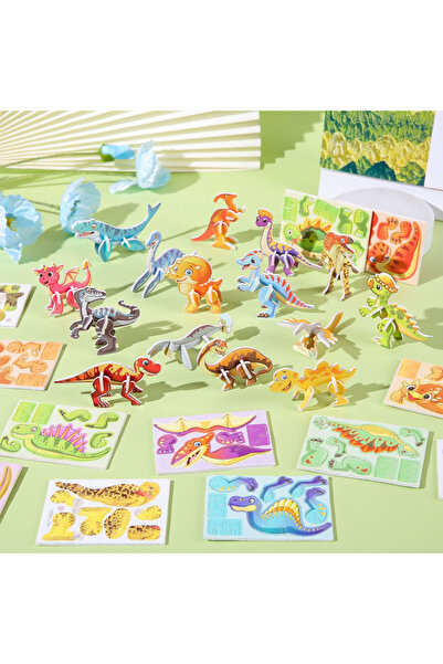 Choice C 30Pcs Random 30pcs/set 3D Cartoon Puzzles Educational Toys Insect, D...