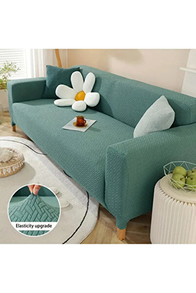 ABEX غطاء أريكة بنمط الطوب، غطاء أريكة مرن قابل للغسل لشخص واحد لثلاثة أشخاص