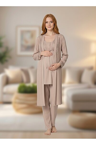 Lohusa Homewear New Season Mink Jacquard Summer Short Sleeve Elegant Lace Mat...