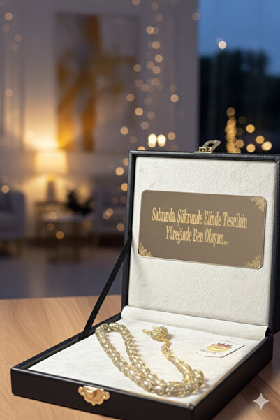 Altınsoy collection PREMİUM SERİ ROSARY GOLD ALTIN PARÇACIKLI TESBİH KİŞİYE Ö...