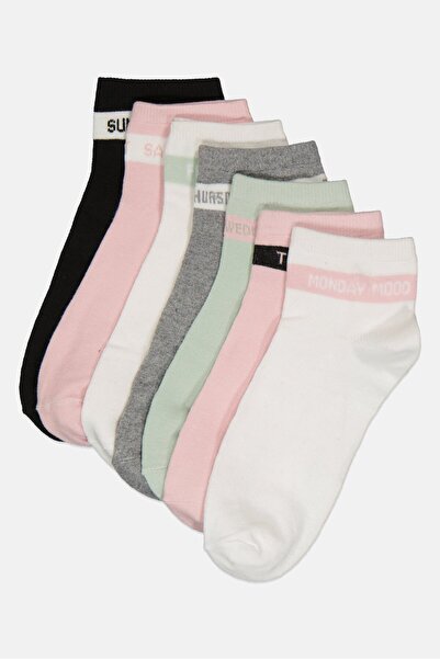 Sinsay جوارب نسائية مطبوعة برسومات، 7 أزواج، متعددة الألوان