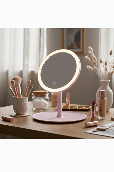 Emal Home LED Işıklı Dokunmatik Makyaj Aynası - 3 Renk Işık Modlu Şarjlı Masa...