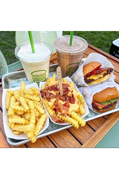 ozbience Alüminyum Hamburger Sunum Tepsisi 33x24 cm, Şık ve Dayanıklı Tasarım