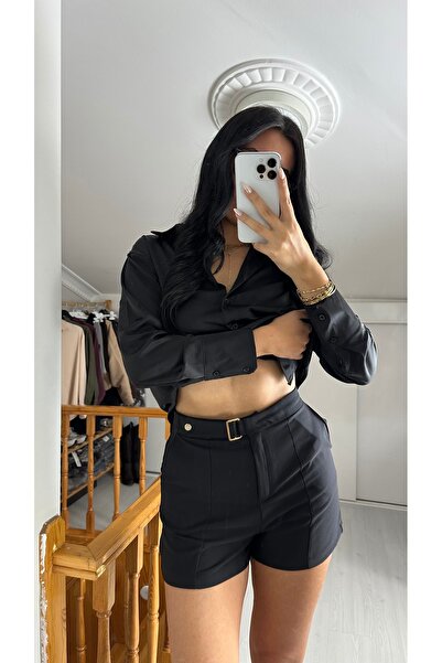 Dber KEMER DETAYLI ŞORT