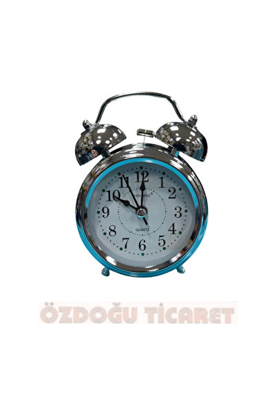 ÖZDOĞU TİCARET Kurmalı Çift Çanlı Nostaljik Metal Çalar Saat