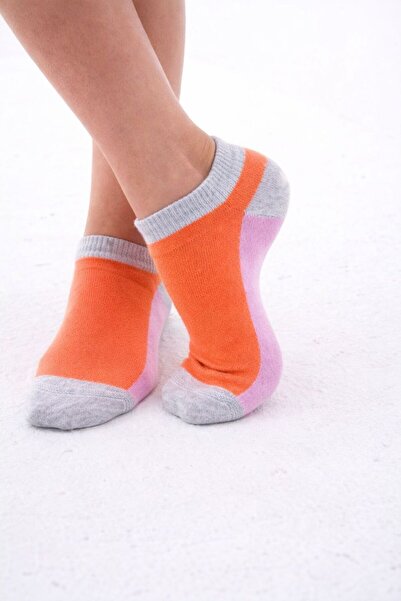 The huez 3 Pairs of Colorful Cotton Women's Socks, Lycra Soft Combed Cotton S...