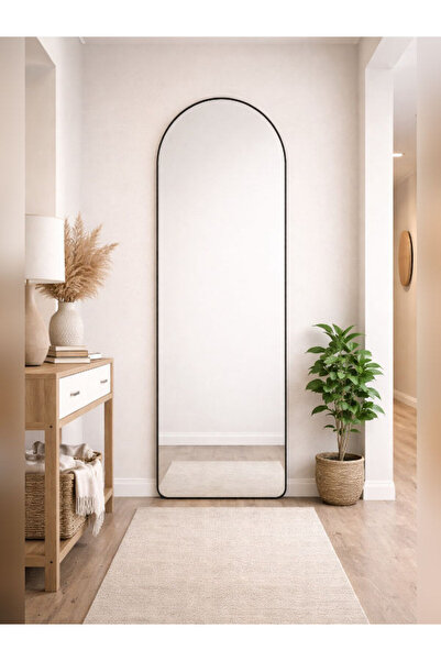 unbranded ARCHADE SHAPE FULL BODY SIZE MIRROR BLACK