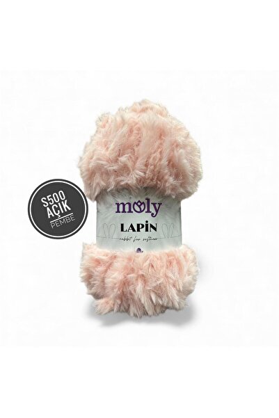 Moly Lapin Tavşan Tüyü El Örgü İpliği 100gr 64mt S500 Açık Pembe - 1 ADET