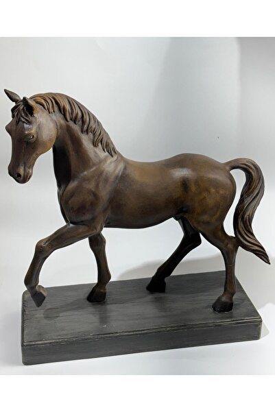 gemsartdeco FENGSHUİ AT YILI 2026 STANTLI AT HEYKELİ BÜYÜK BOY