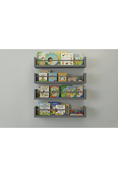 EGN WOODS 40X4 Anthracite Mdf Baby Room Organizer Children's Room Montessori ...