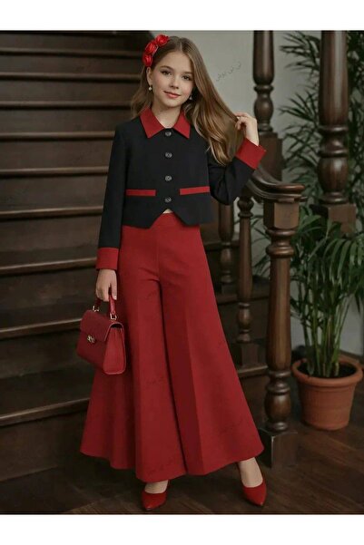 Bisahane Κοριτσίστικο Μπουφάν, Παντελόνι, Τσάντα, Πόρπη, Σετ 4 τεμαχίων