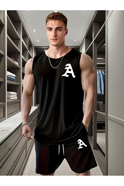 bellanova Silatrend Men's Black Original Printed Oversize Cut Cotton Crew Nec...