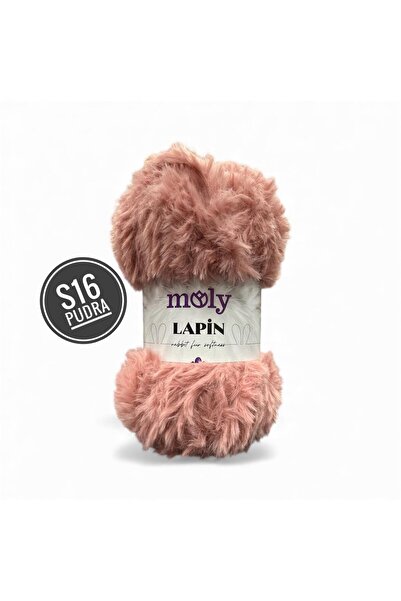 Moly Lapin Tavşan Tüyü El Örgü İpliği 100gr 64mt S16 Pudra - 1 ADET
