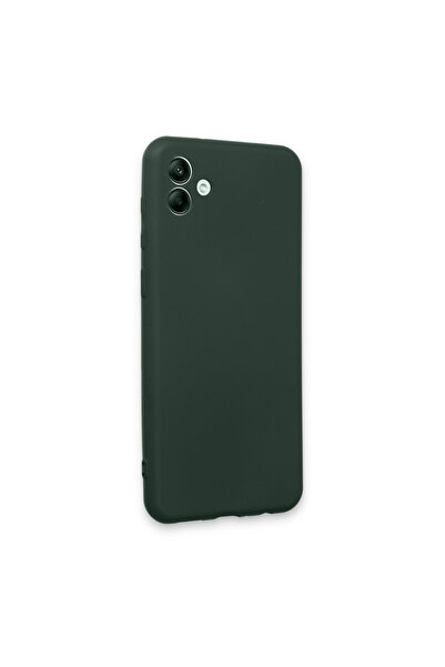 cepmoda Samsung Galaxy A04E Uyumlu First Serisi İnce Silikon Kılıf – Koyu Yeşil